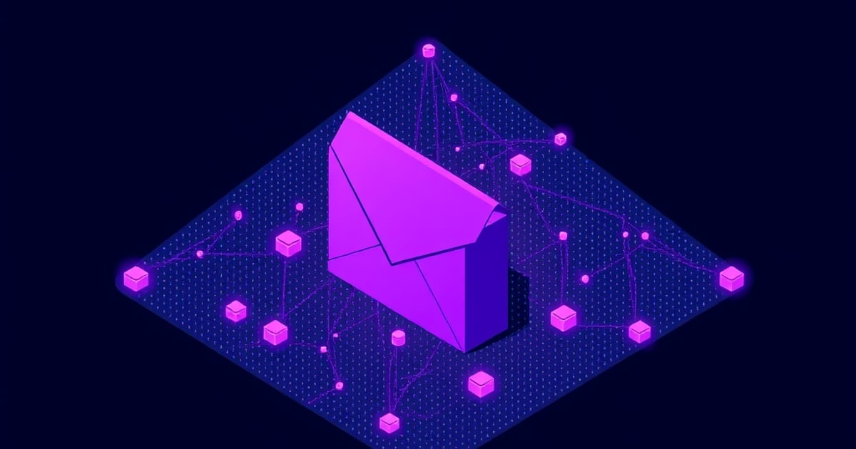 Isometric scales comparing two encrypted email providers with feature and tradeoff weights